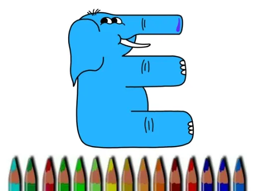 Letters Coloring Book Online Game