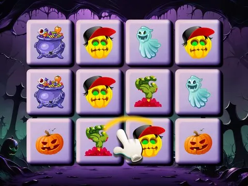 Halloween Match Trio Puzzle Game