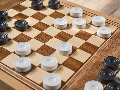 Classic Checkers: Two Player Board Game